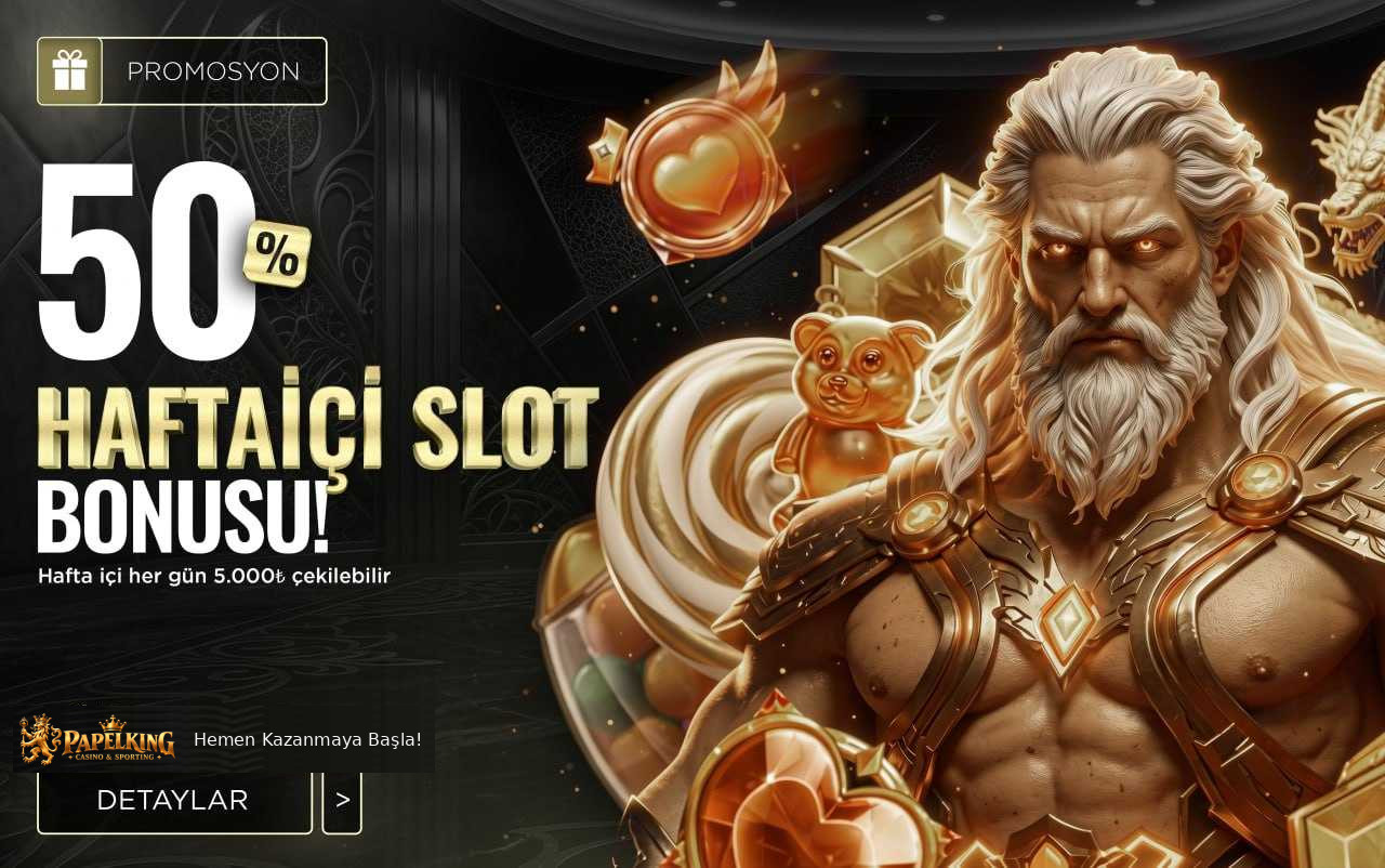 5.000 TL %50 Hafta İçi Slot Bonusu